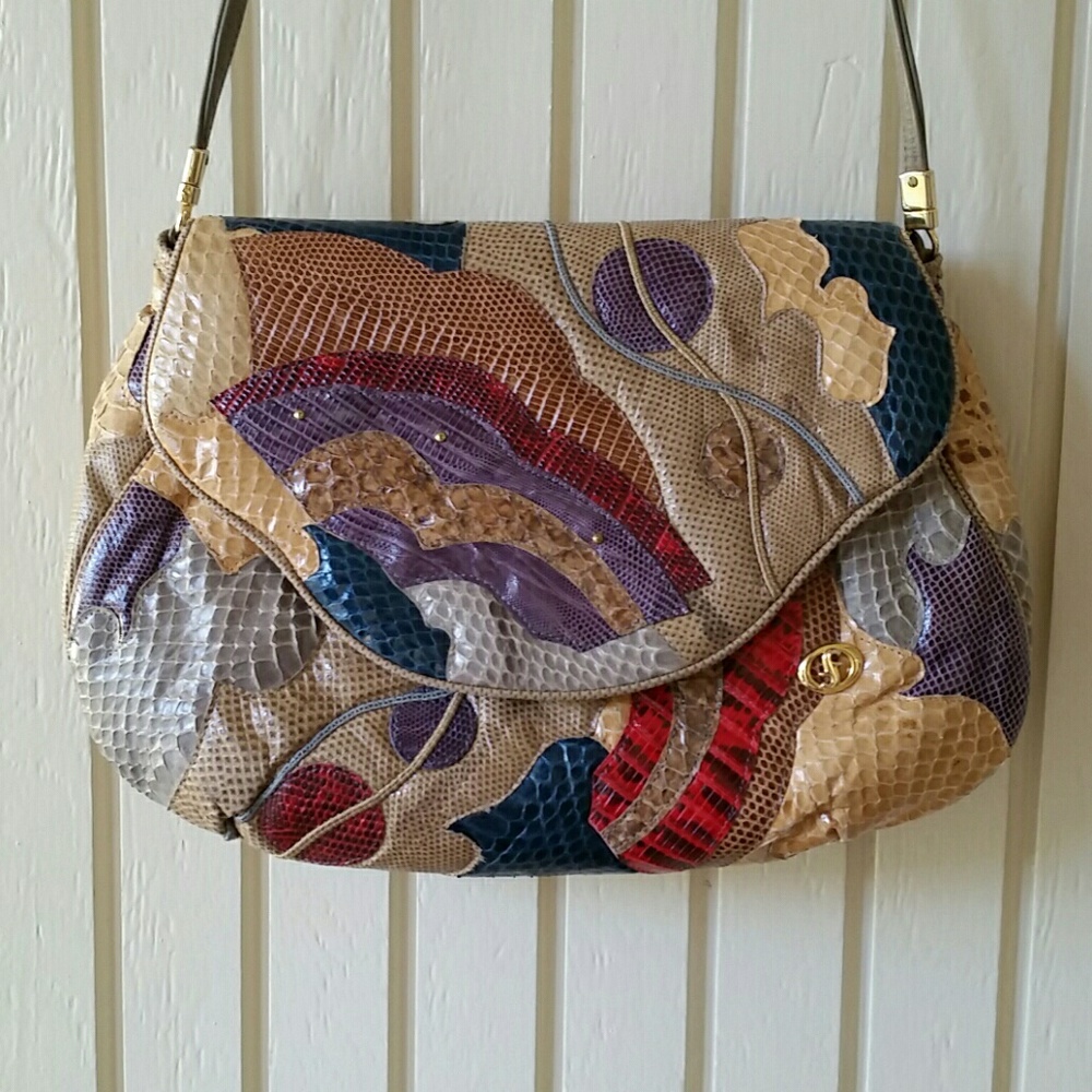 Carlo Fiori of Italy Multi colored Shoulder Strap